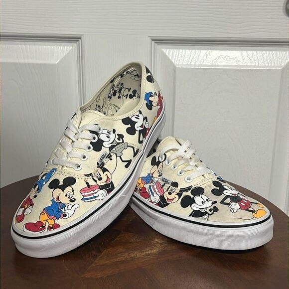🔥 VANS x DISNEY MICKEY MOUSE Lace Up Sneakers - Rare Special Edition - PERFECT - Picture 1 of 14